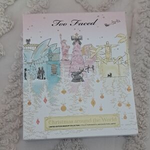 Too Faced Holiday Makeup Set with Pink and Gold Accents
